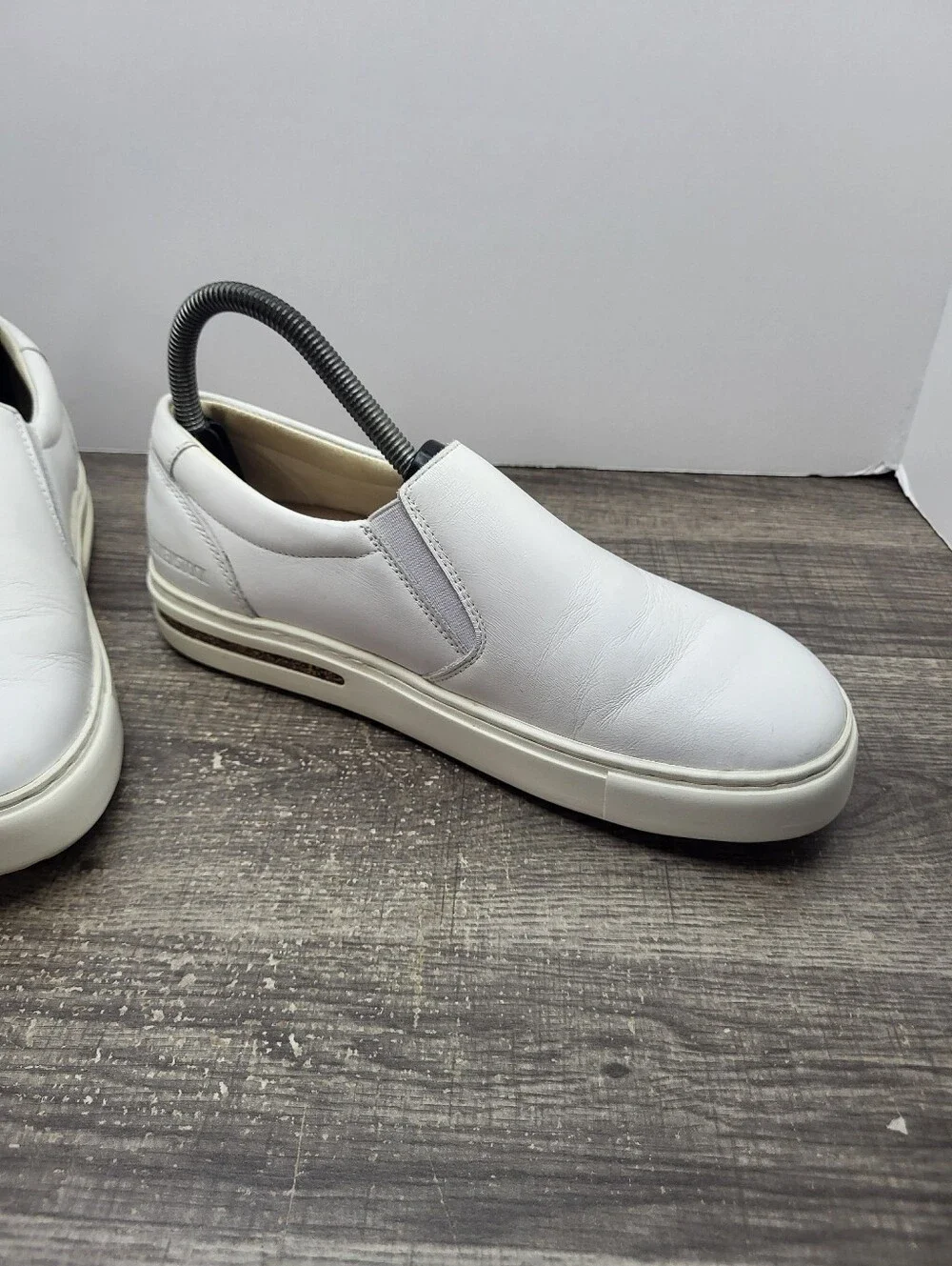 Birkenstock Oswego Shoes Casual White Leather Slip On  Sz 38EU Wms 7 US Narrow